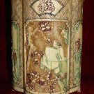 Exquisite Bone Art Handicraft Carving Four Flower Pen Vase