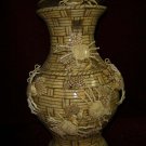 Exquisite Bone Art Handicraft Carving Crab Basket