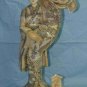 Exquisite Bone Art Handicraft Carving Lady Hold Gen. Cap