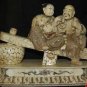 Exquisite Bone Art Handicraft Old blessedness Couple Statue