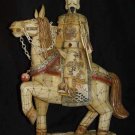 Exquisite Bone Art Handicraft honour emperor Ride Horse Statue