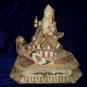 Exquisite Bone Art Handicraft Lucky God Ride Tortoise Figure