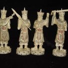 Exquisite Bone Art Handicraft Four Sky God Figure