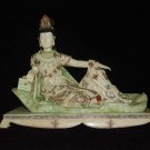 Exquisite Bone Art Handicraft lotus leaf faerie Figure