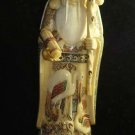 Exquisite Bone Art Handicraft Crane immortal Figure