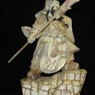 Exquisite Bone Art Handicraft Sword Guangong God Figure