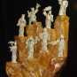 Exquisite Bone Art Handicraft Seven immortal Figure