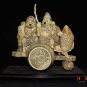 Exquisite Bone Art Handicraft Two Lucky Wealth God Great Figure