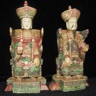 Exquisite Bone Art Handicraft Chinese emperor empress Figure