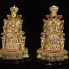 Exquisite Bone Art Handicraft Chinese emperor empress Figure
