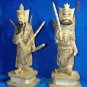 Exquisite Bone Art Handicraft Chinese Two Door God Figure