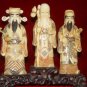 Exquisite Bone Art Handicraft Lucky Fu Lu Shou God Figure