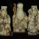 Exquisite Bone Art Handicraft Lucky Fu Lu Shou God Figure
