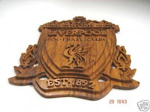 Liverpool Logo Handmade with teakwood