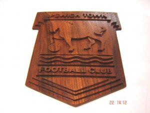 Ipswich Town Logo Handmade With Teak Wood