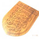 England Football Logo Handmade with Teak Wood