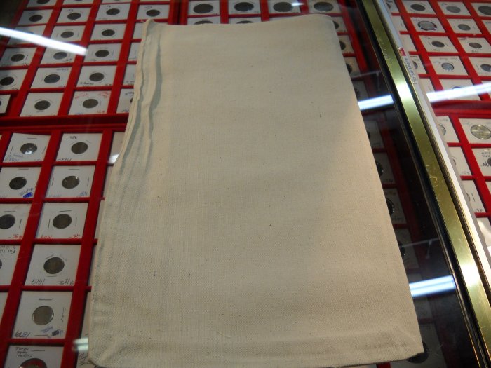 Canvas Bag's. Hold's $1,000 in value of all coins.