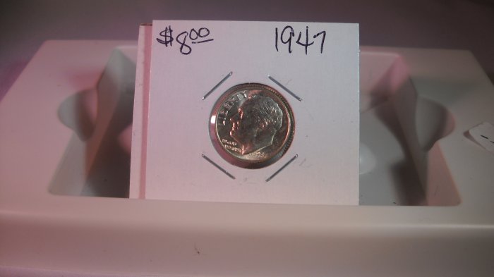 1947 Roosevelt Dime, Gem BU. Choice.