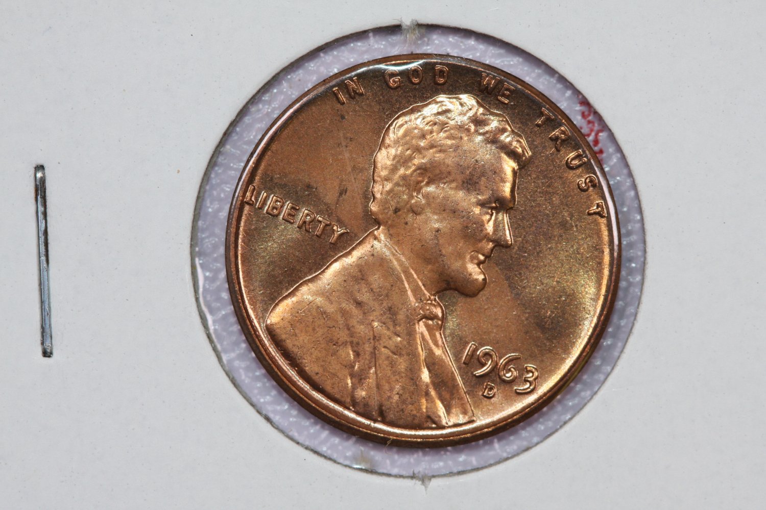 1963-D 1C Lincoln Memorial Penny. Brilliant UN-Circulated ...
