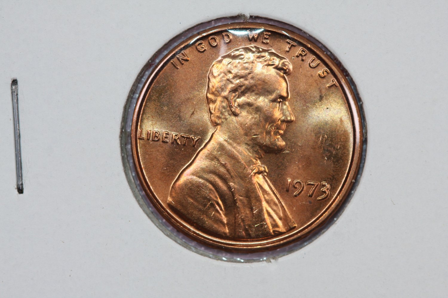 1973 1C Lincoln Memorial Penny. Brilliant UN-Circulated Coin. Store #3443