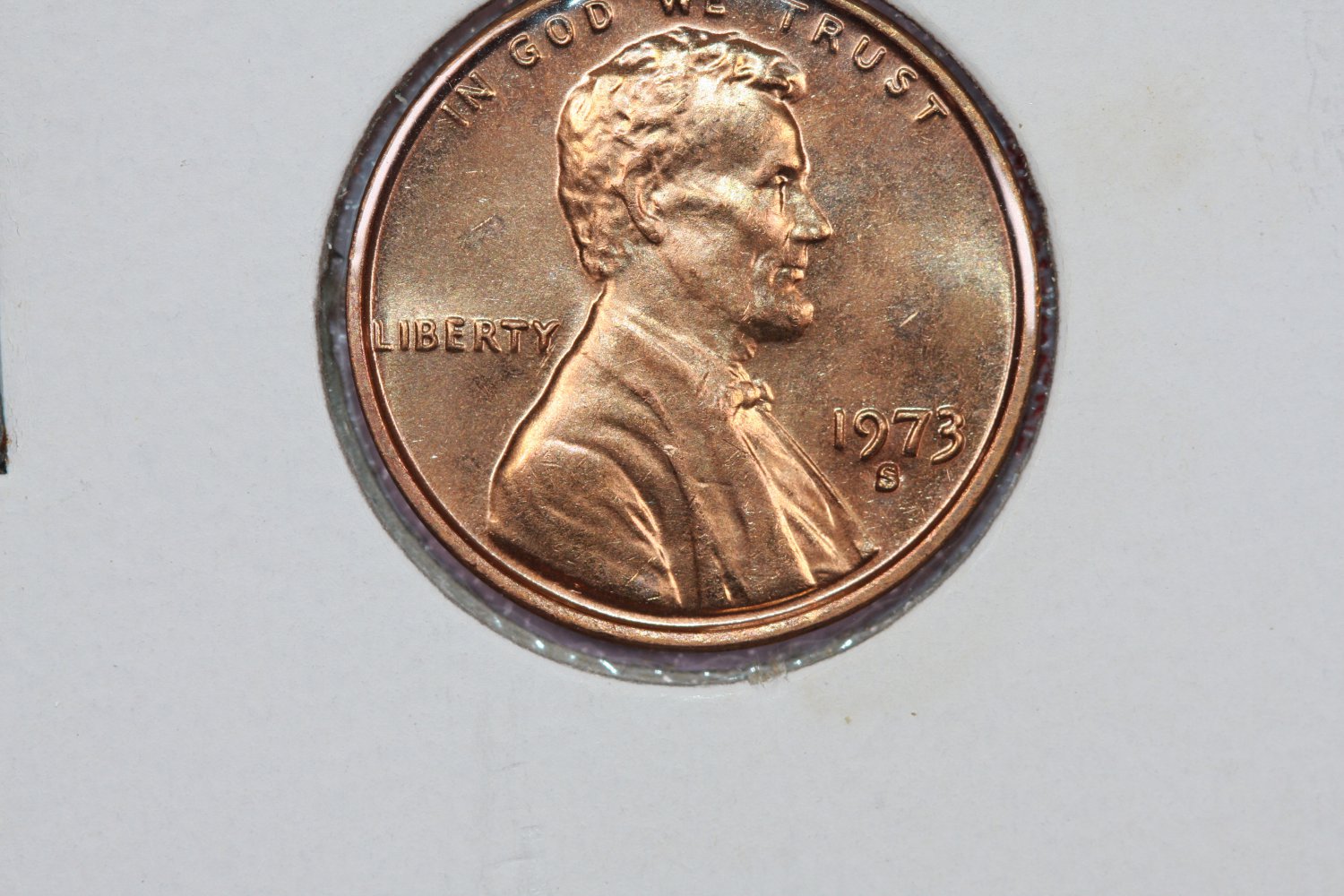 1973-S Lincoln Memorial Penny. Brilliant UN-Circulated Coin. Store #3447