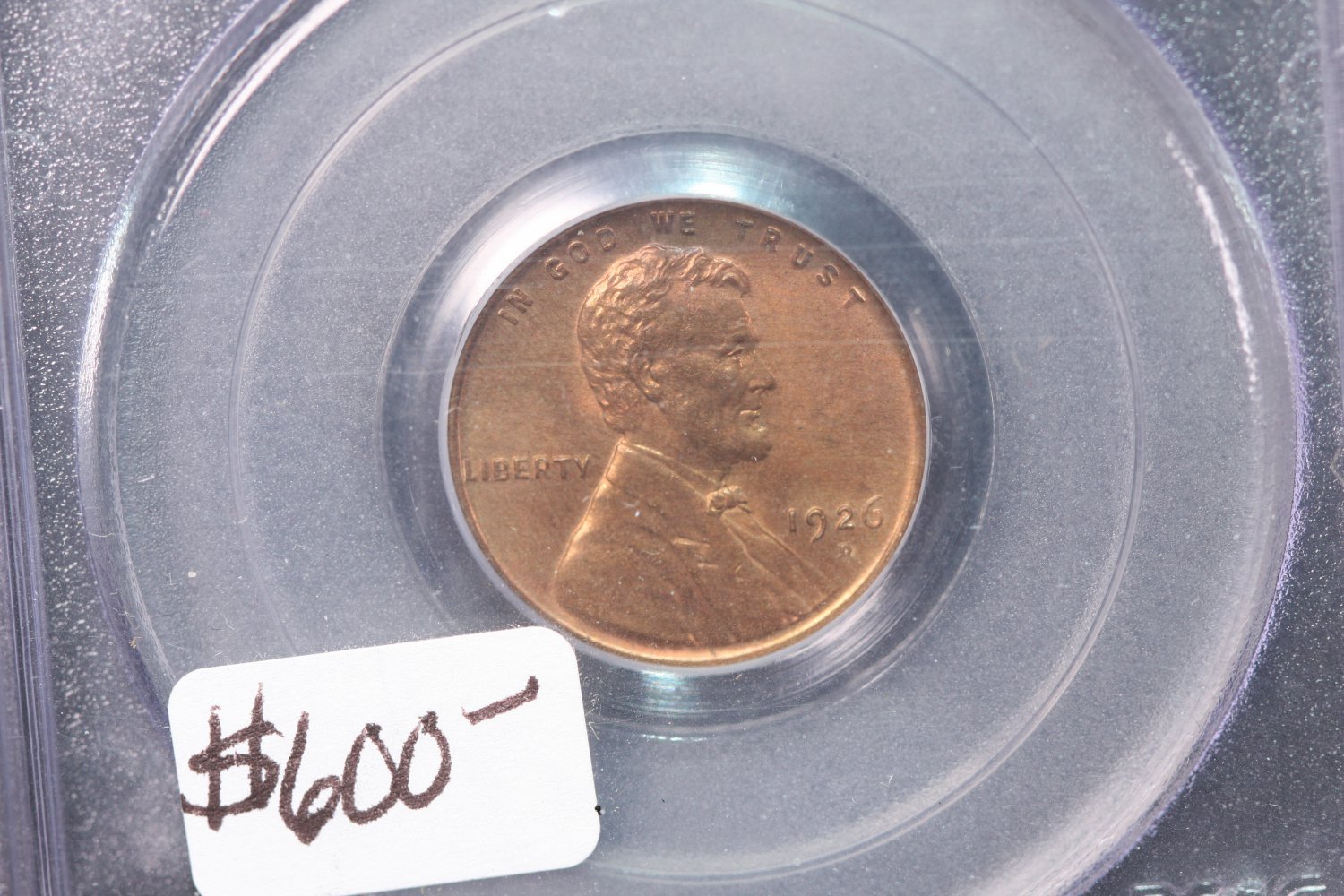 1926-D Lincoln Wheat Cents, PCGS Mint State 64. Red/Brown. CAC Sticker and QA Sticker.