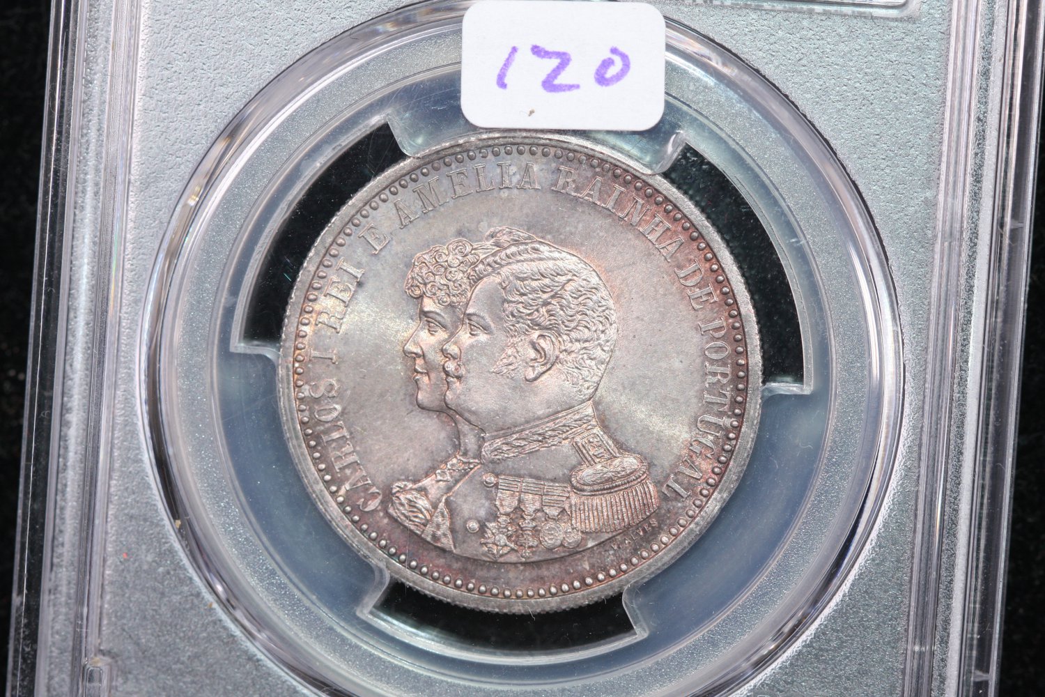 1898 Portugal 500R, Discovery of India, PCGS MS-64.