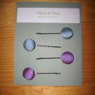 Button Bobbies purple and stripes
