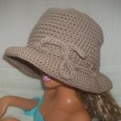 Floppy Brimmed Taupe hat