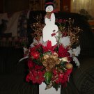 Snowman floral arrangement