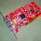 Adaptec AFW-4300B Dell R4009 3-port FireConnect Firewire IEEE1394 PCI Controller Card 2053500