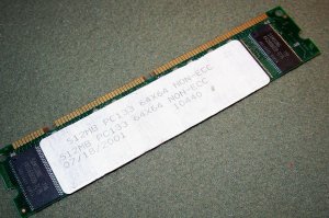 SAMSUNG 512MB PC133 64X64 NON-ECC 10440 M107171A MEMORY MODULE STICK
