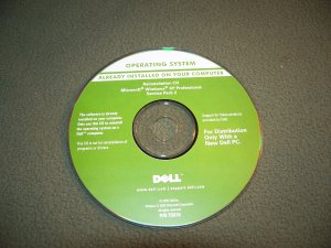 DELL windows xp professional service pack 2 reinstallation cd