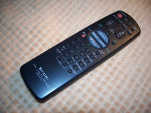 SHARP RRMCG0119AJSA -G0119AJSA VCR REMOTE CONTROL
