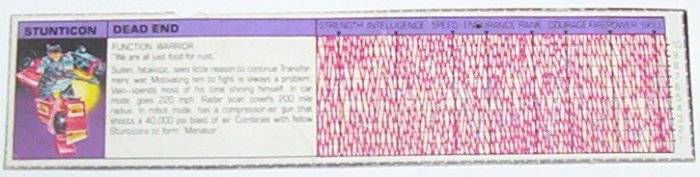 1986 Wildrider tech spec