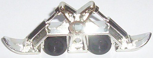 Wheeled Warriors silver chrome skid from "Spike Trike"