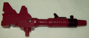 Hasbro Transformers G1 Metroplex left maroon main rifle/missile launcher