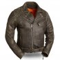 FMC Mens Leather Motorcycle Jacket "Anthracite" FIM210CTZ