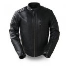FMC “The Defender” Men's cafe style leather jacket FIM293CHRZ