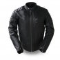 FMC âThe Defenderâ Men's cafe style leather jacket FIM293CHRZ