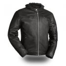 First Classics Men's Leather "Street Cruiser" Motorcycle Jacket FIM248CCBZ