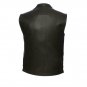 First manufacturing Mens Vest FIM649CPM | Rampage 1.3-1.4mm Platinum Cowhide