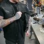 First manufacturing Mens Vest FIM649CPM | Rampage 1.3-1.4mm Platinum Cowhide