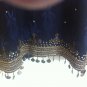 Designer Indian/Pakistani 3 PCS. Embroidered Formal Suit, Navy Blue