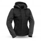 First manufacturing Women Jacket FIM517DMH | Rough Neck Raw Denim