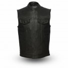 First manufacturing Mens Leather Vest FIM686CPM | Hotshot