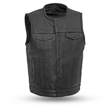 First manufacturing Mens FIM638CPM, Highside Vest, 1.3-1.4mm Platinum Cowhide