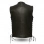 First manufacturing Mens Vest FIM654CPM | 1.3-1.4mm Platinum Cowhide