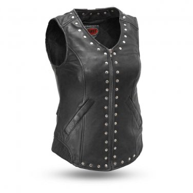first manufacturing Women's Leather Vest FIL575SDM | Empress