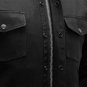 First manufacturing Mens FIM423DM | Jet Black Denim Shirt, Equalizer